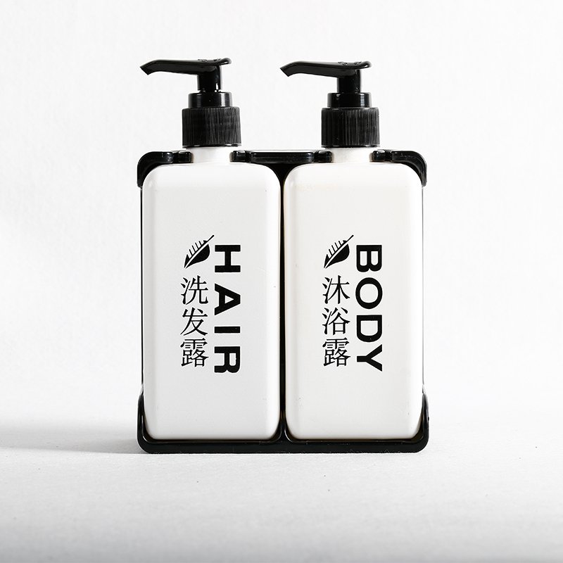 Factory price hot sale 400ML double Wall Mounted Soap Dispenser Shower Liquid Shampoo