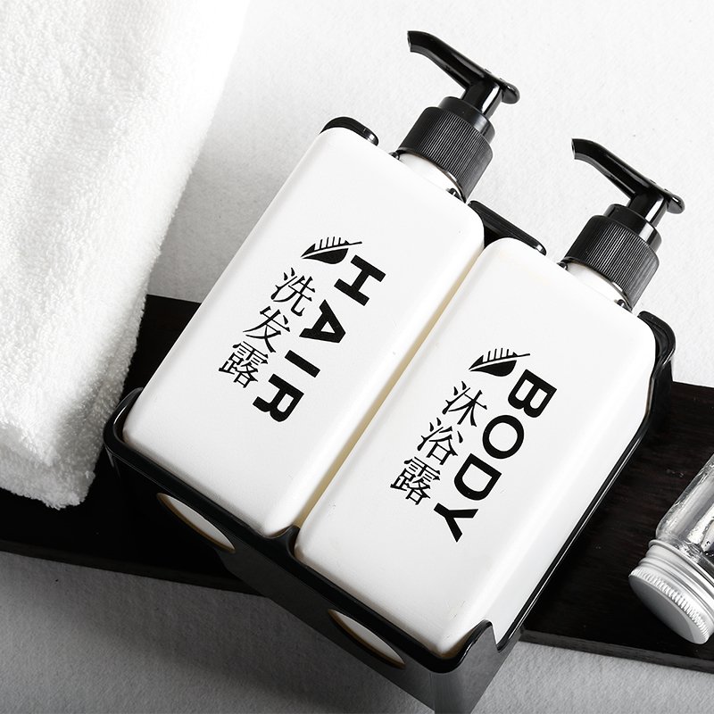 Factory price hot sale 400ML double Wall Mounted Soap Dispenser Shower Liquid Shampoo