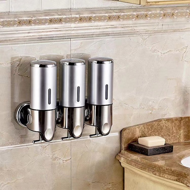 1350ML Soap Dispenser for Bathroom Manual Press Shampoo Conditioner Bottle Shower Gel