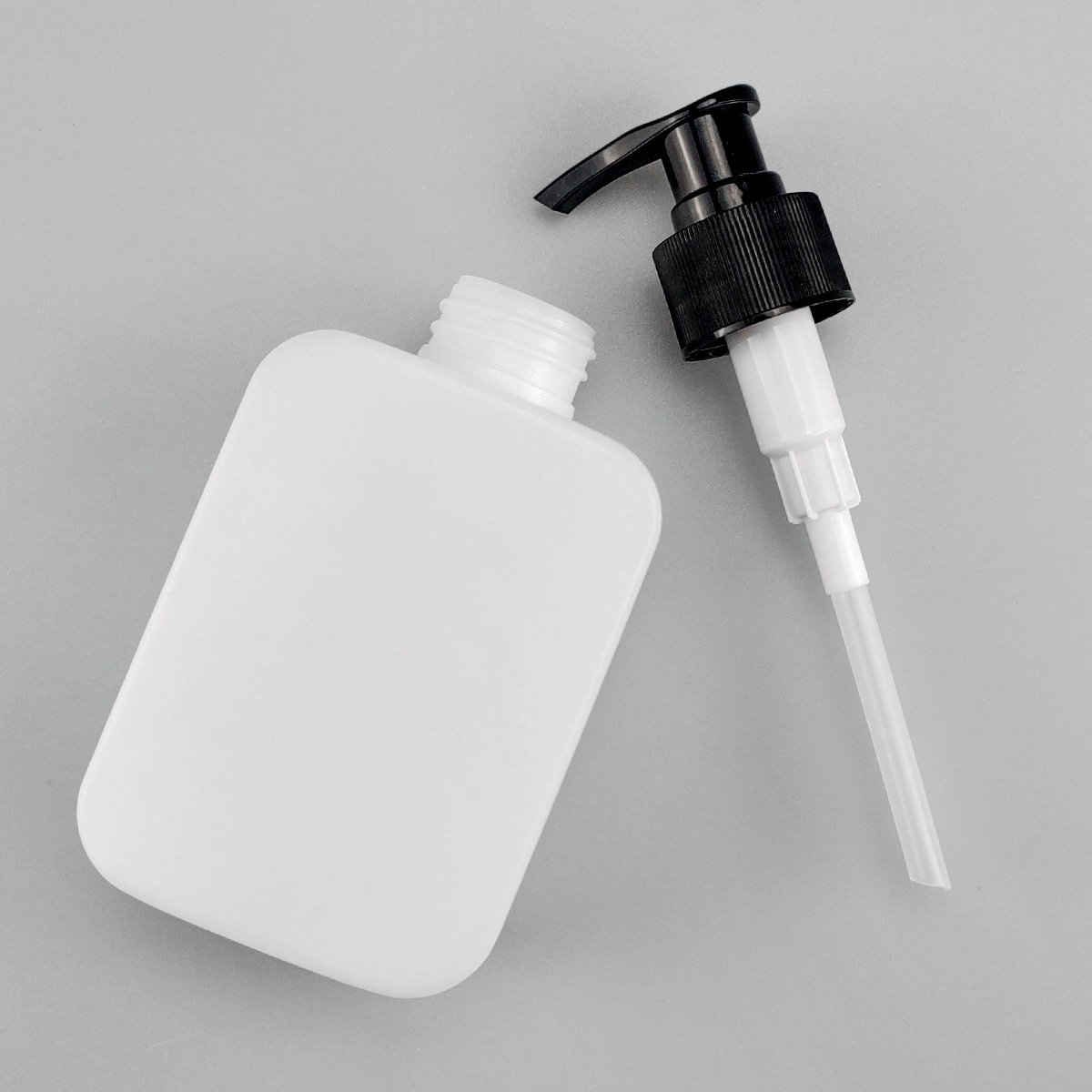 c-Empty Body Wash Lotion Shower Gel Press Bottle Manufacturers Square Matt 150ml Black Pump Shampoo Plastic Pump Bottle