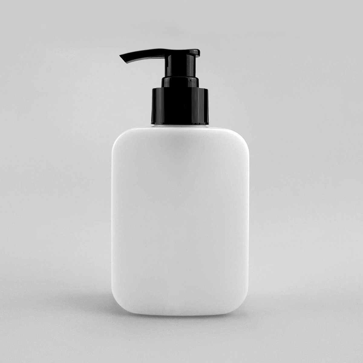 c-Empty Body Wash Lotion Shower Gel Press Bottle Manufacturers Square Matt 150ml Black Pump Shampoo Plastic Pump Bottle