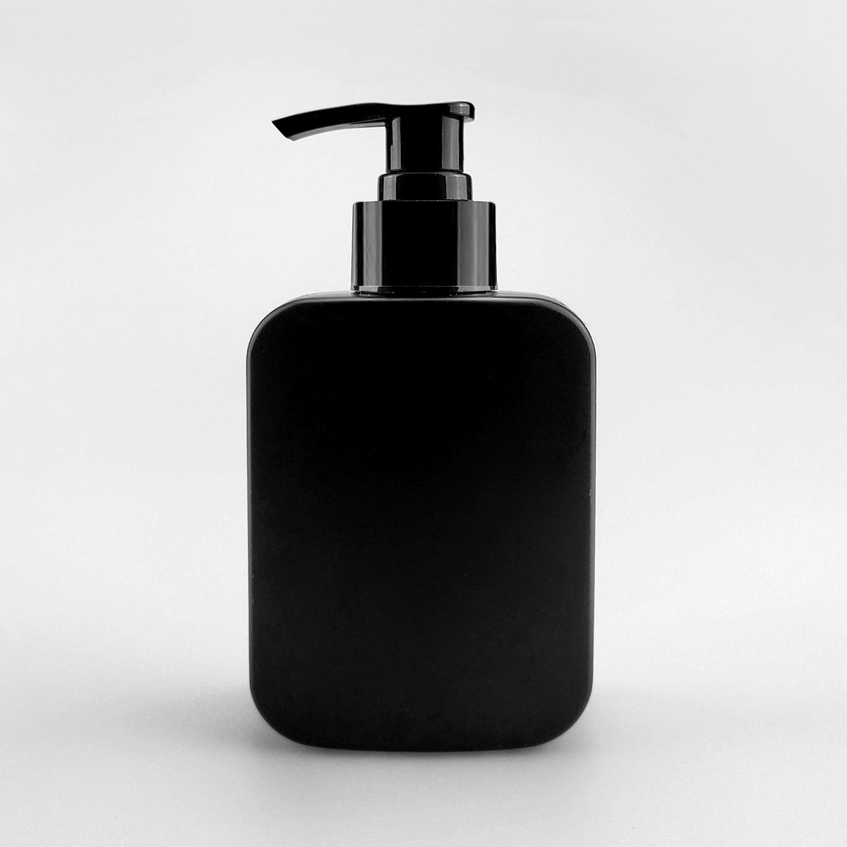 c-Empty Body Wash Lotion Shower Gel Press Bottle Manufacturers Square Matt 150ml Black Pump Shampoo Plastic Pump Bottle