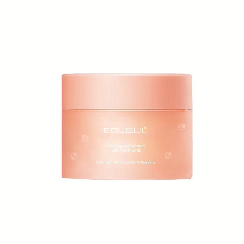 250g plastic bottle strawberry fragrance body scrub improves dull and rough skin exfoliation