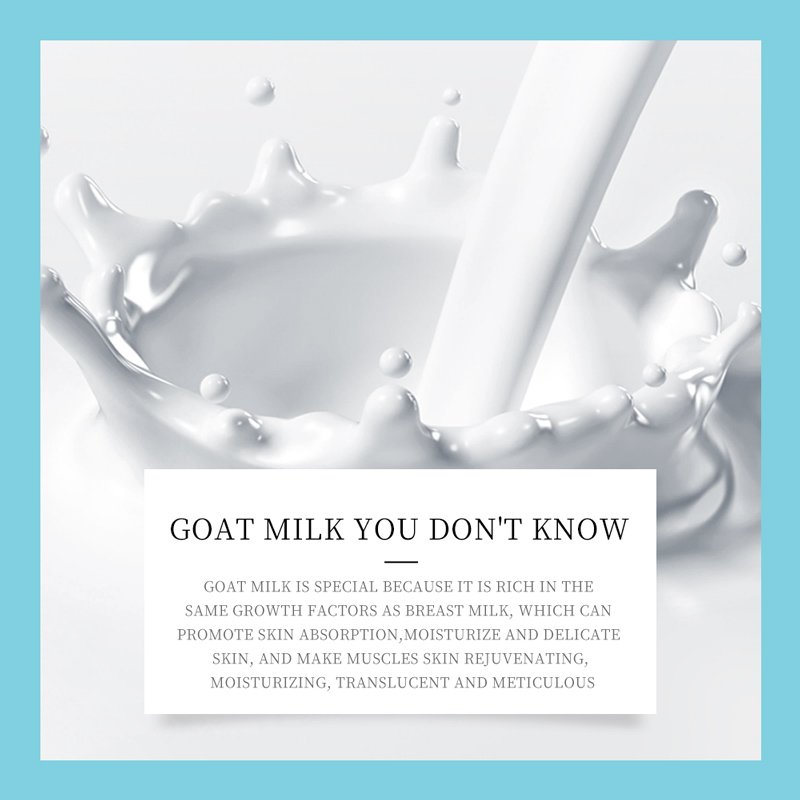 EXGYAN Private label goats milk shower gel 800ml whitening Moisturizing Soothing skin perfume bath shower gel
