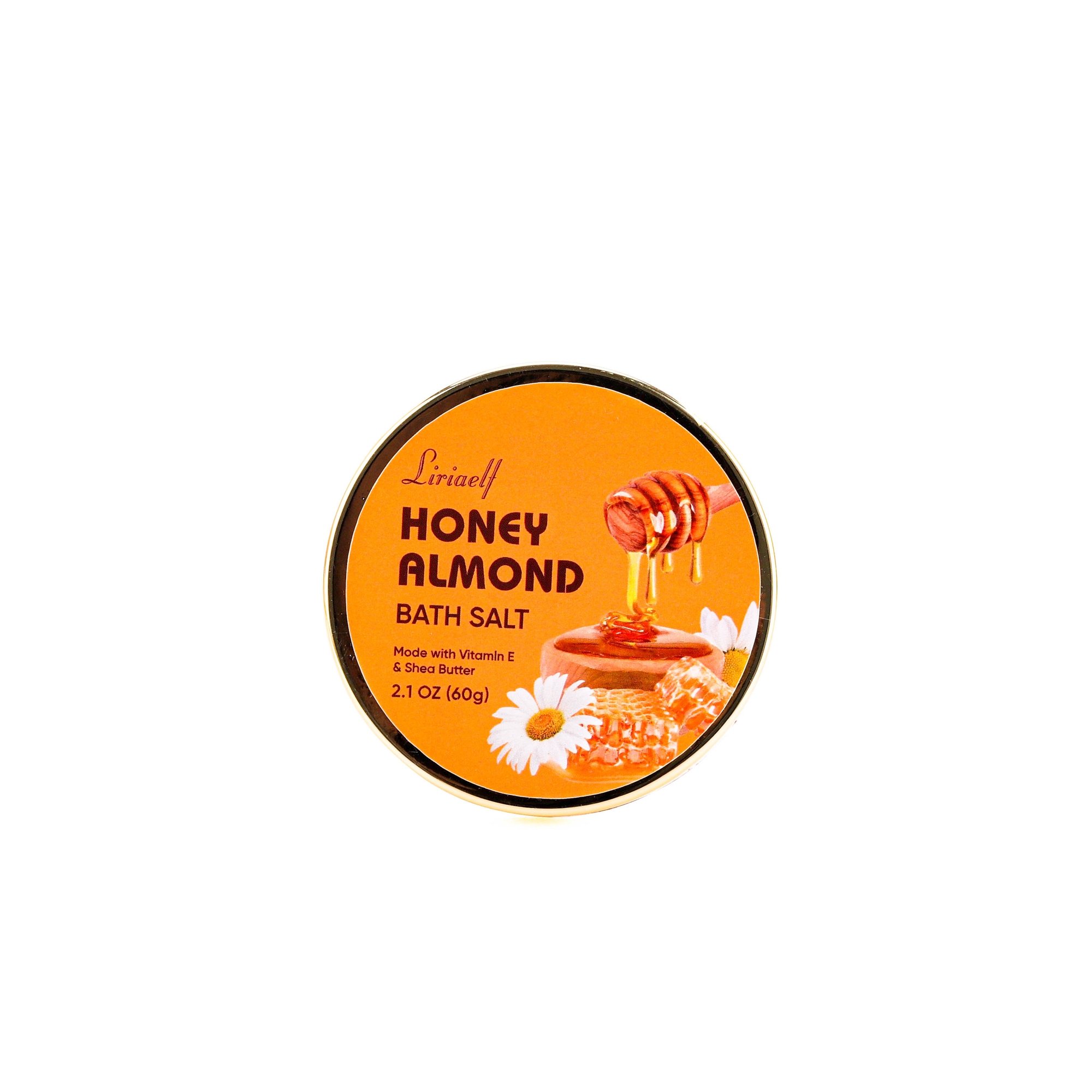 New design honey almond shower gel body lotion bubble bath salt puff spa gift baskets set for women