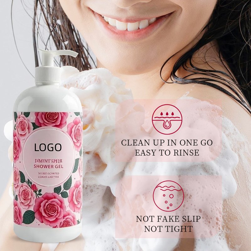 OME 2L Large capacity household strong fragrance shower gel with long-lasting fragrance