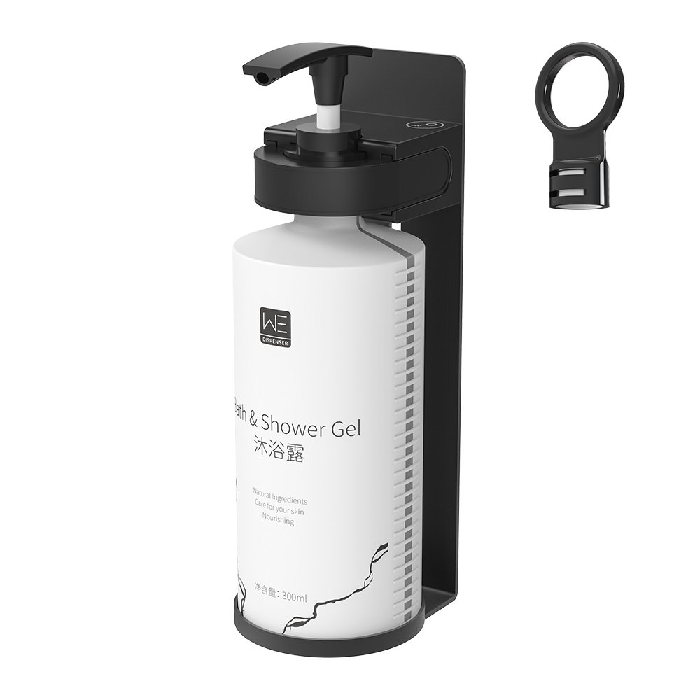 Plastic And Stainless Steel Soap Shampoo Shower Gel Bracket with optional invisible bottle