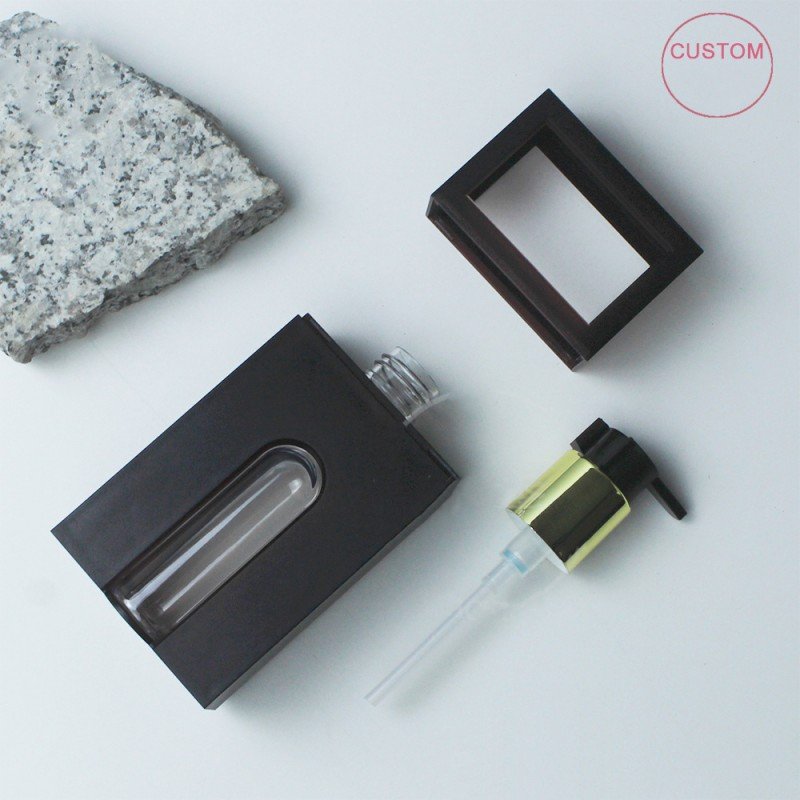 180ml White Black Color Custom Logo PET Cosmetic Packing Plastic Shampoo Bottle With Body Lotion Pump Cap Dispenser