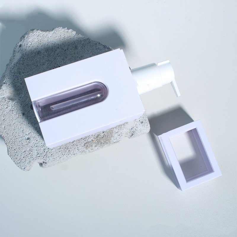 180ml White Black Color Custom Logo PET Cosmetic Packing Plastic Shampoo Bottle With Body Lotion Pump Cap Dispenser