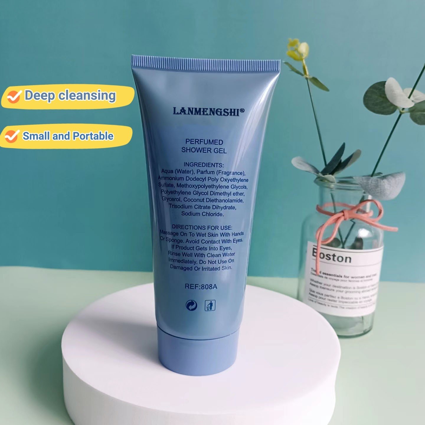 OEM Private Label Body Wash Flowers Perfumed Long Lasting Refreshments Fragrance Perfumed Shower Gel Body Care Set