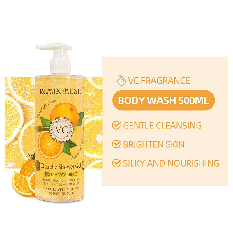 natural ferfumed moisturizing Exfoliating skin care wholesale Body Wash shower gel