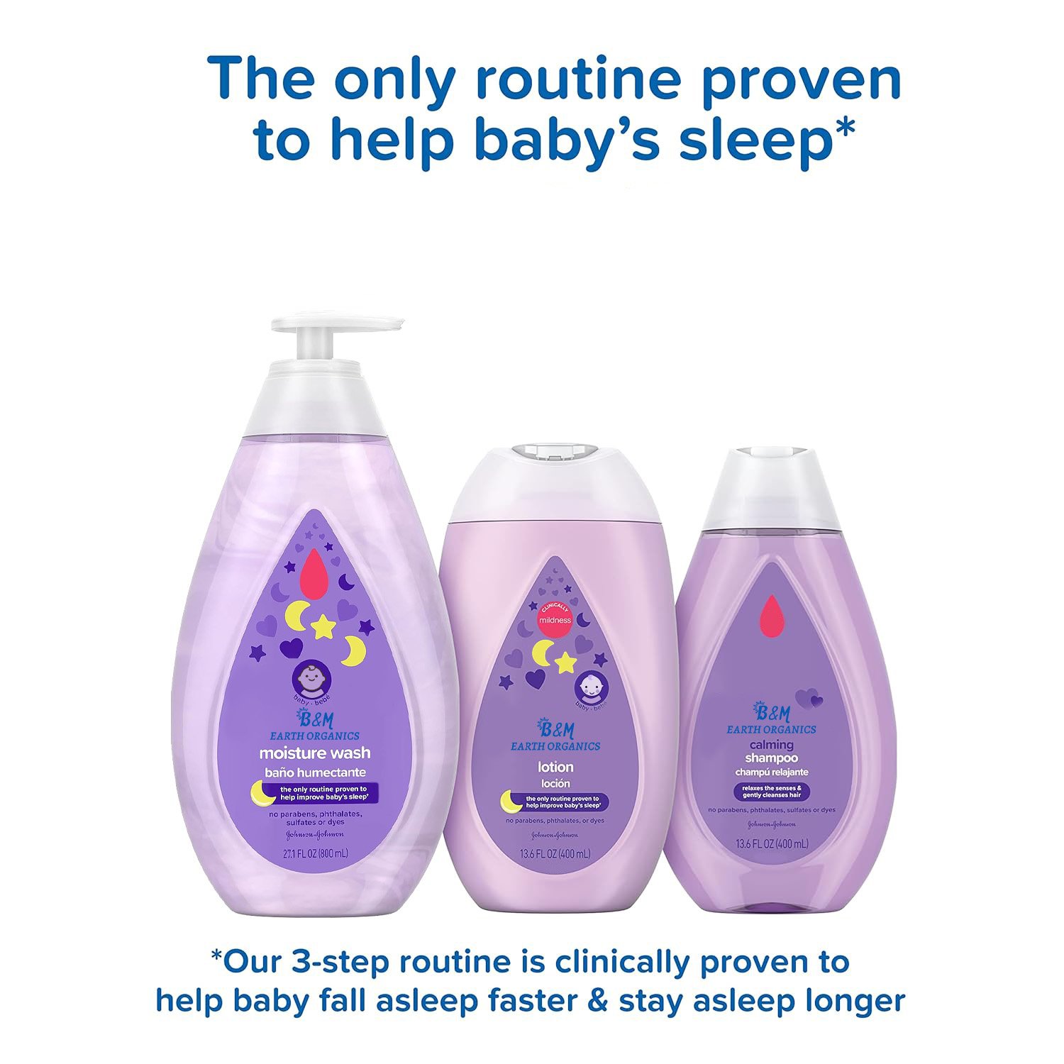 Tear Free Bedtime Baby Moisture Wash With Soothing Natural Calm Moisture Organic For Sensitive Skin Care Baby Shampoo