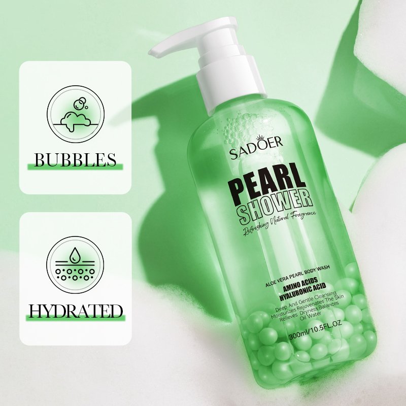 Private Label Packaging Container Aloe Vera Pearl Peach Kiwi Fruit Blueberry Body Scrub Care Whitening Perfume Shower Gel Women