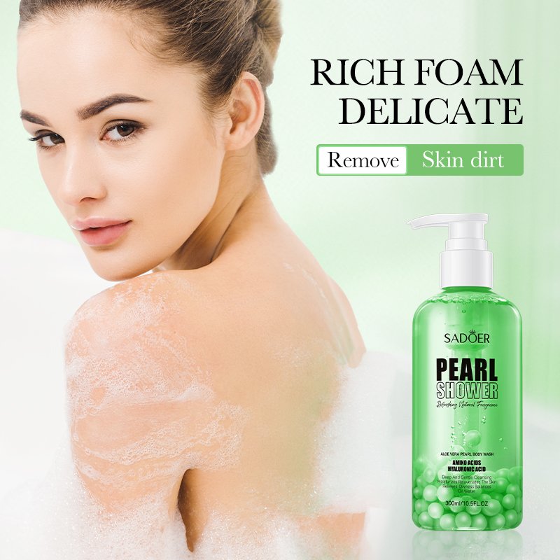 Private Label Packaging Container Aloe Vera Pearl Peach Kiwi Fruit Blueberry Body Scrub Care Whitening Perfume Shower Gel Women