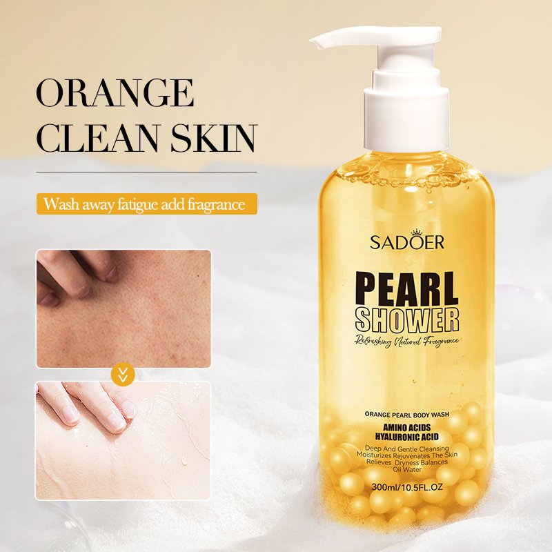 Private Label Packaging Container Aloe Vera Pearl Peach Kiwi Fruit Blueberry Body Scrub Care Whitening Perfume Shower Gel Women