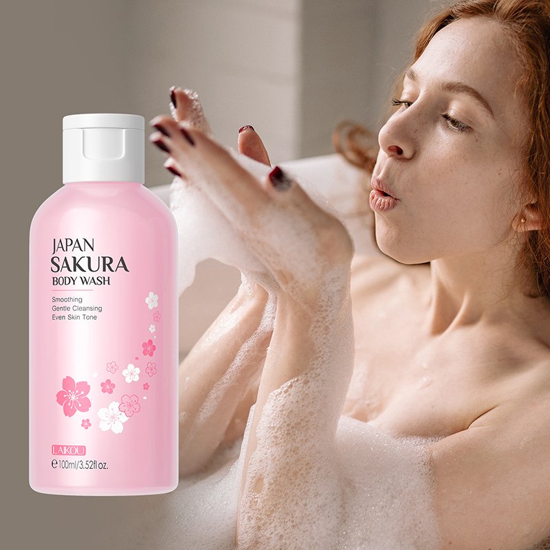 Private Label 100ml Natural Shower Gel Customized Moisturizing Body Wash with Bubble & Perfume Refreshing for Adults
