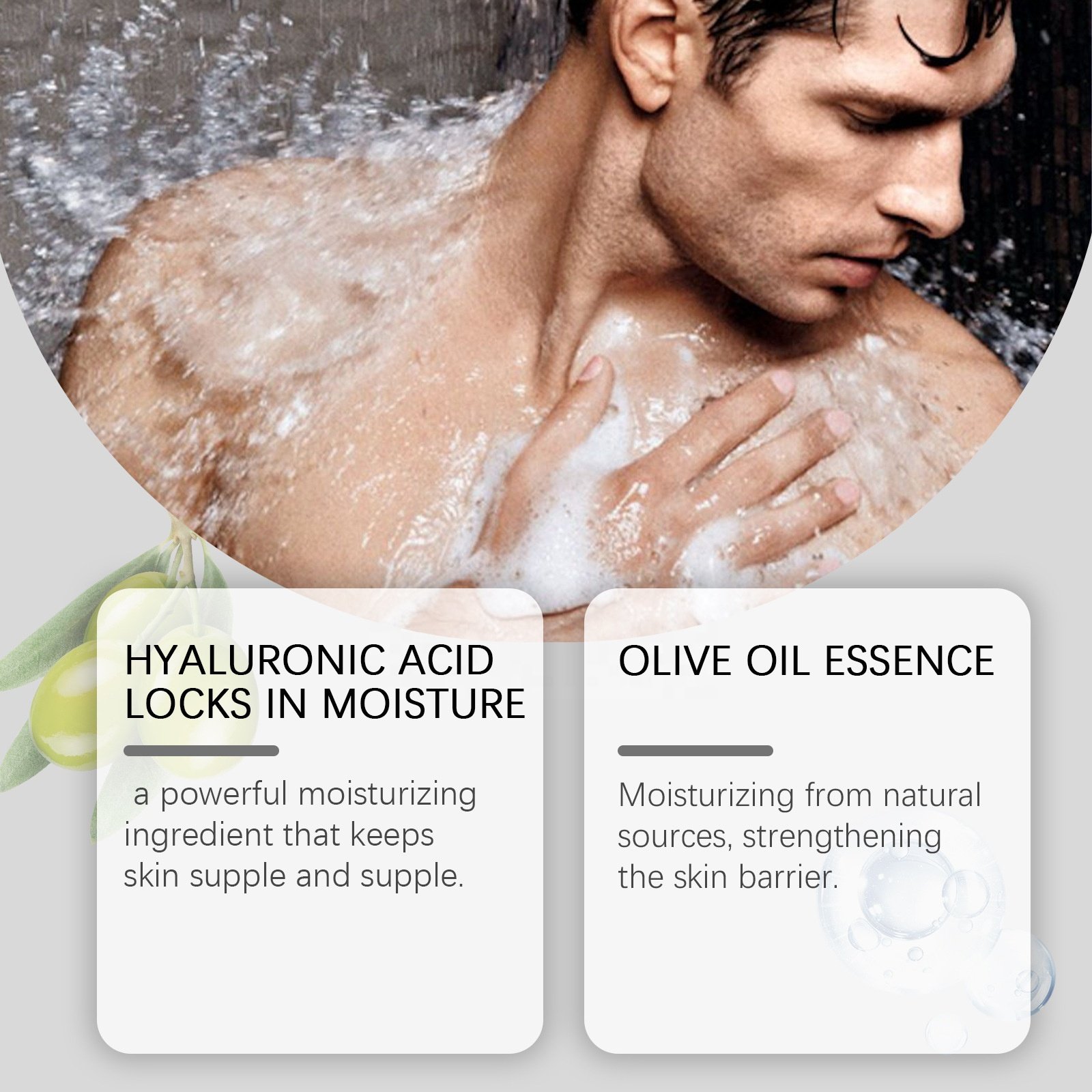 Factory Wholesale OEM Men's Moisturizing Body Wash: Nourishing, Cleansing & Long-Lasting Fragrance for Refreshing Skin Body Gel