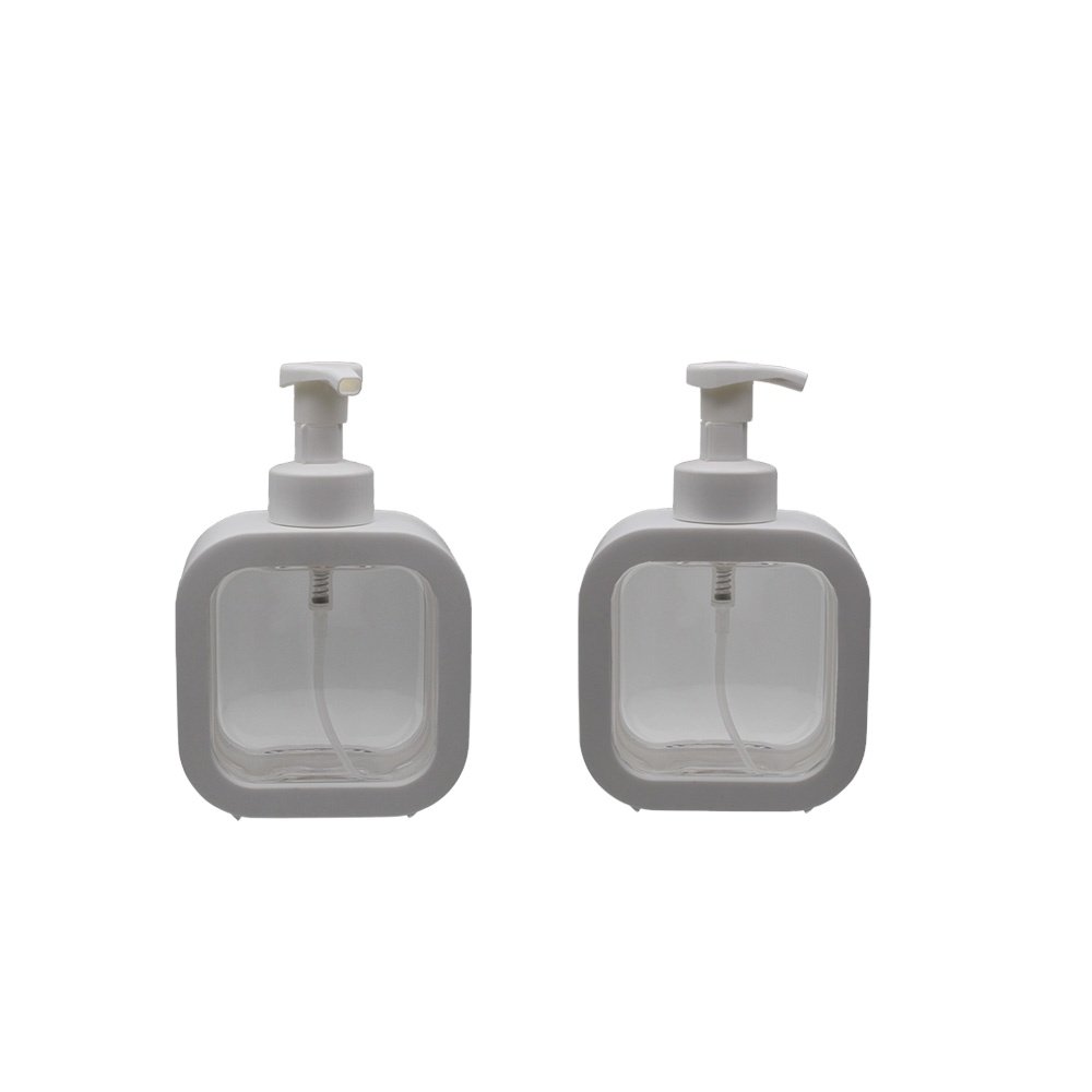 Stock Available Hand Wash Foam Pumps Shampoo Bottle 500ml Soap Dispensers for white plastic pressing pump with emty bottles