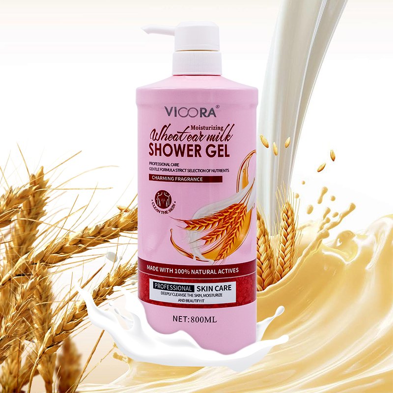 VICORA High Quality Perfumed Herbal Shower Gel Private Label Liquid Body Care Moisturizing Bubble Scrub Whitening Nourishing
