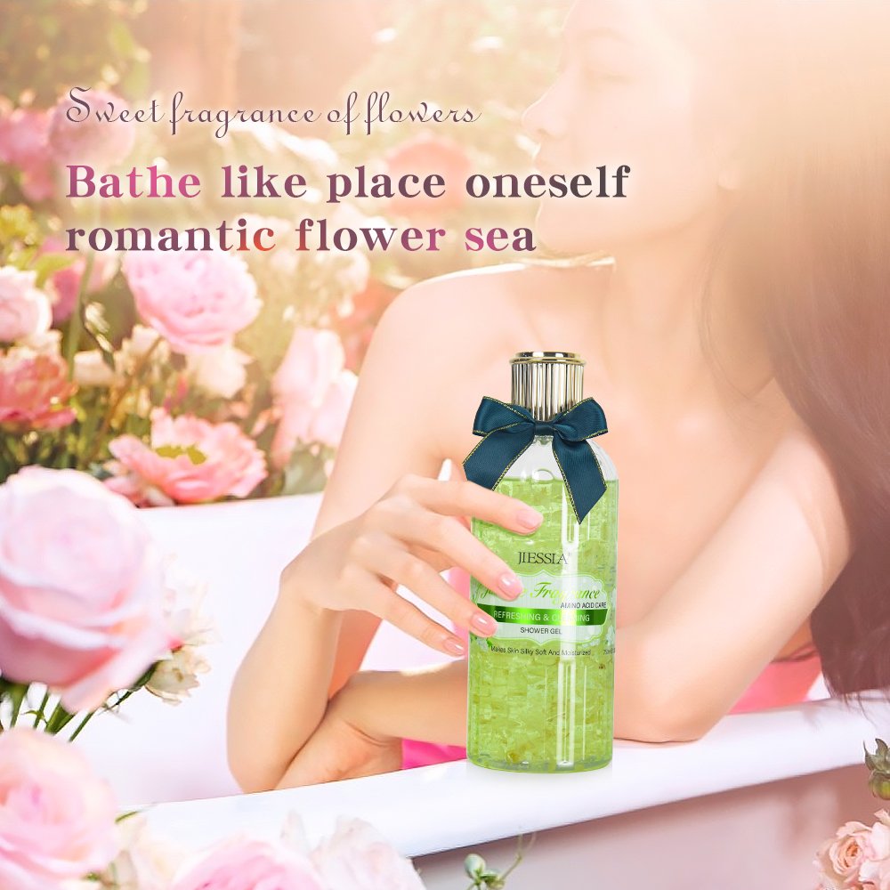 Best Selling Organic Body Care Skin Lightening Body Wash Flower Whitening Shower Gel for Black Skin