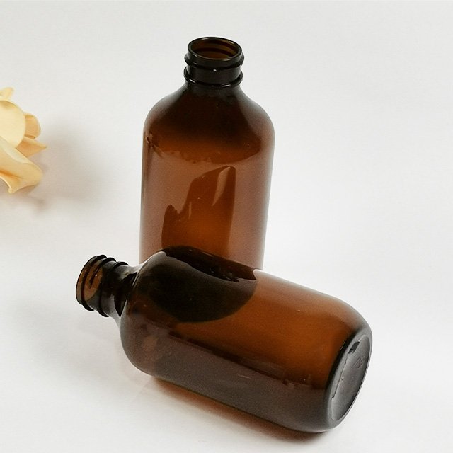 Custom Brown 300ml PET Plastic Bottle with White PP Cap for Mouthwash Lotion Cream Face Cream Toothpaste Screen Printed Logo