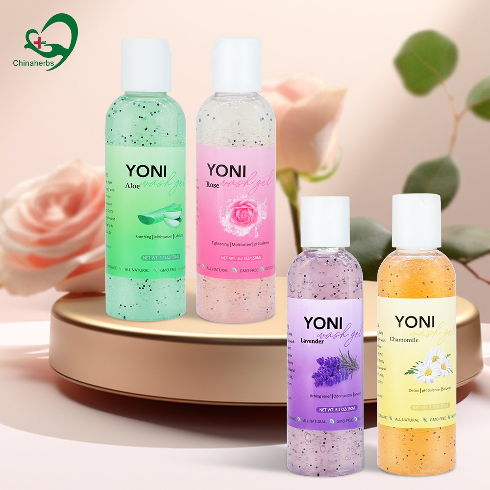 150ml Private Label Organic Herbal Vegan Female Intimate Vaginal Cleaning Bath Products Rich Foam Yoni Wash Gel Different