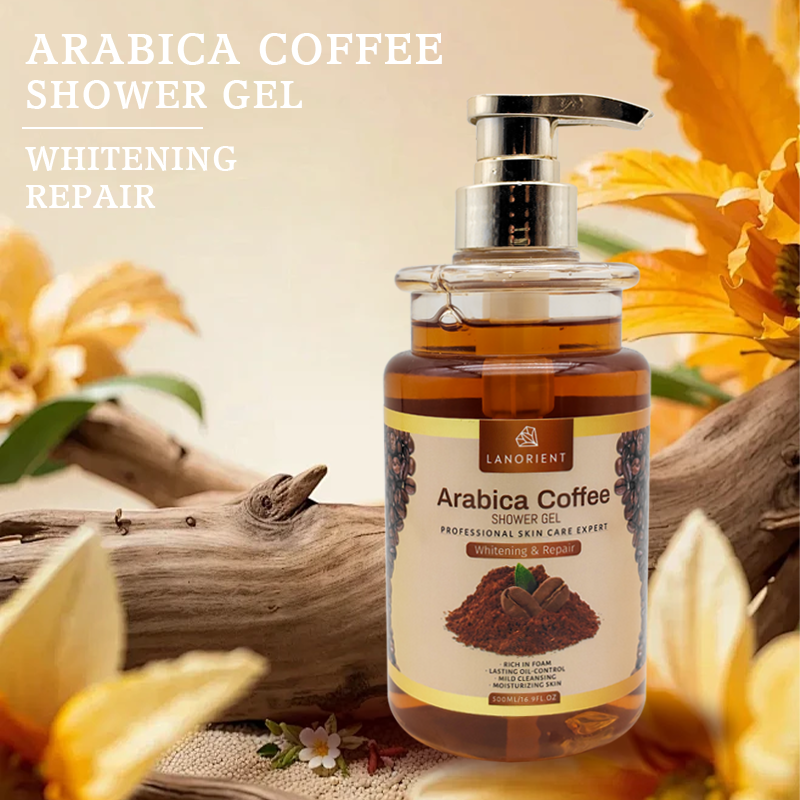 OEM Wholesale Perfume Body Wash Organic Turmeric Remove Dark Spots Whitening Coffee Body Wash
