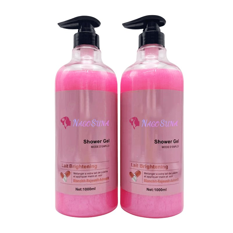 NAGOSUNA organic moisturized glowing clarifies radiant brightens whitens skin body shower gel bath big size koeperlotion