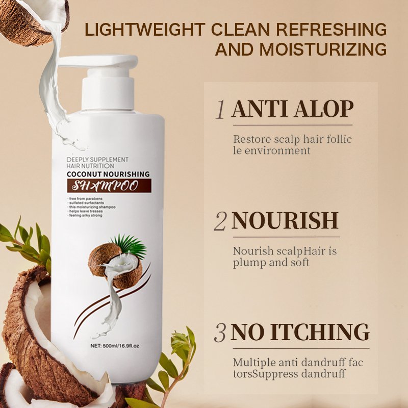 Professional Salon Quality Shampoo and Conditioner Set Sulfate Free Coconut Oil Shampoo 500ml Set