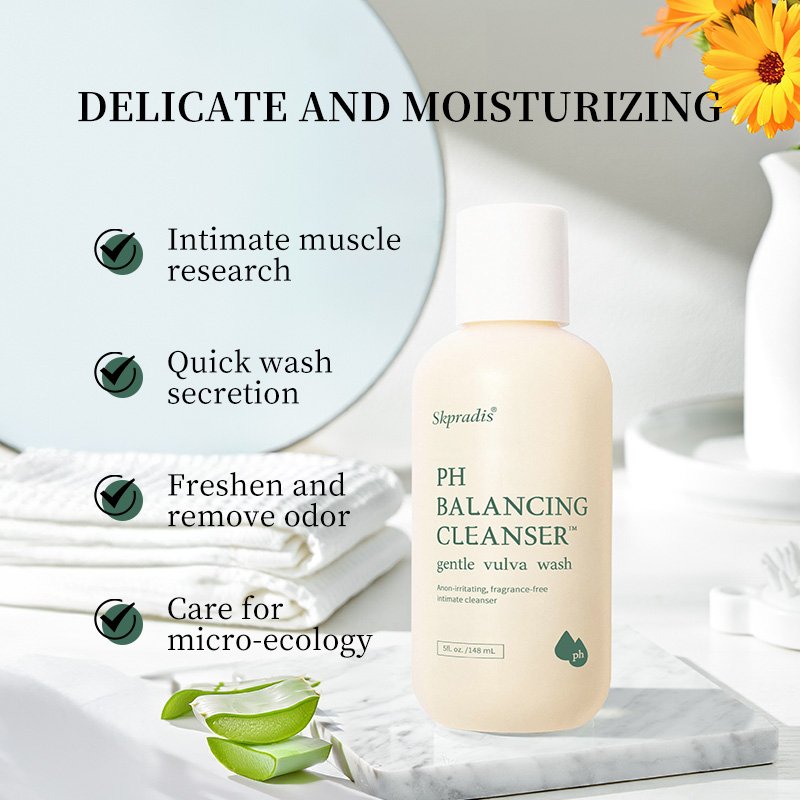 OEM Logo Organic Body Wash Gel Natural Female Care Aloe Foam Hygiene Soap Bottle Vaginal Feminine Wash