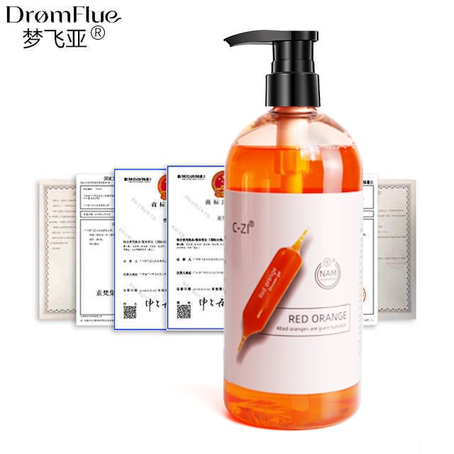 Blood Orange body wash Long Lasting Fragrance Skin Brightening Bath Shower Gel Natural Customized Package Adults Female and men