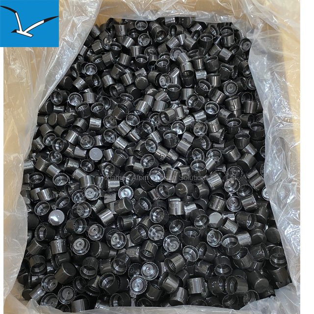 24 410 Black Smooth flip top caps shower gel bottle cap for squeeze shampoo bottles