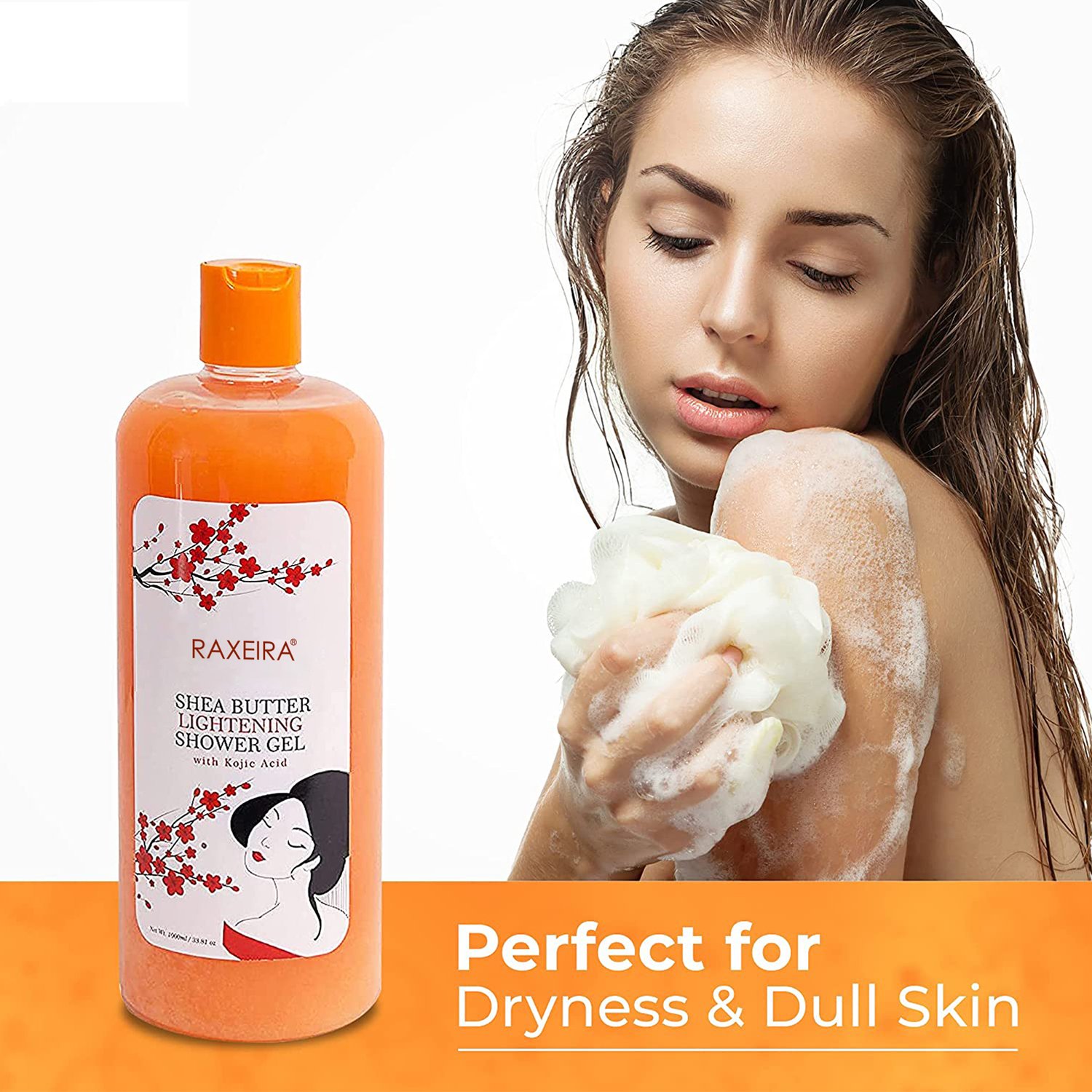 Private Label Natural Organic Vegan Shea Butter And Coconut Oil Whitening Shower Gel Moisturizing Body Wash