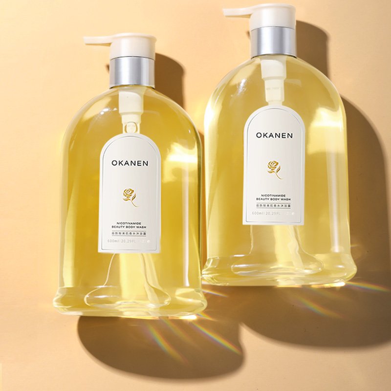 Wholesale Private Label Niacinamide and Ariel Body Wash Shower Gel, Moisturizing, Perfumed Body Wash 600ml.