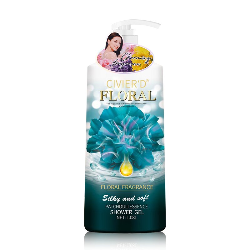 in stock custom 1080ml floral shower gel large bottle moisturizing moisturizing brightening skin lasting fragrance bath