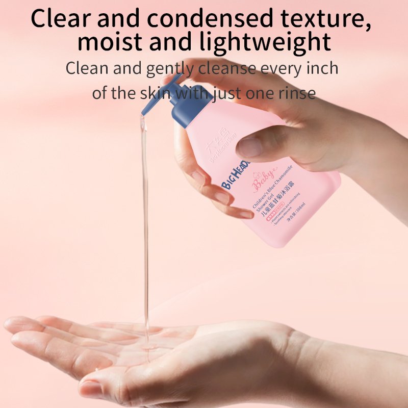 Blue chamomile Baby Body Wash Skin Care Soothing Hydration Creamy Private Label Products Children's shower gel Baby Wash