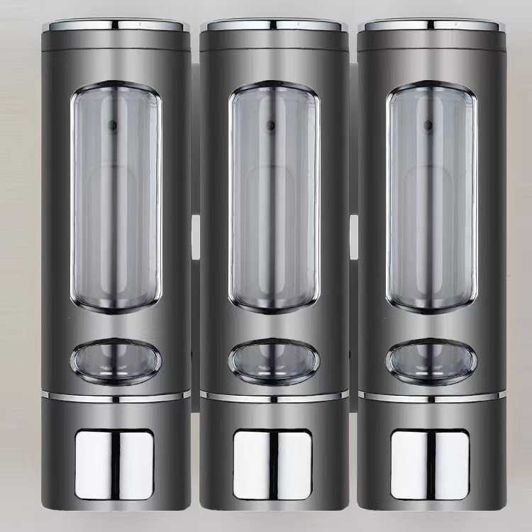 Wall-mounted soap dispenser home hotel soap box punch-free manual press shower gel box bathroom accessories