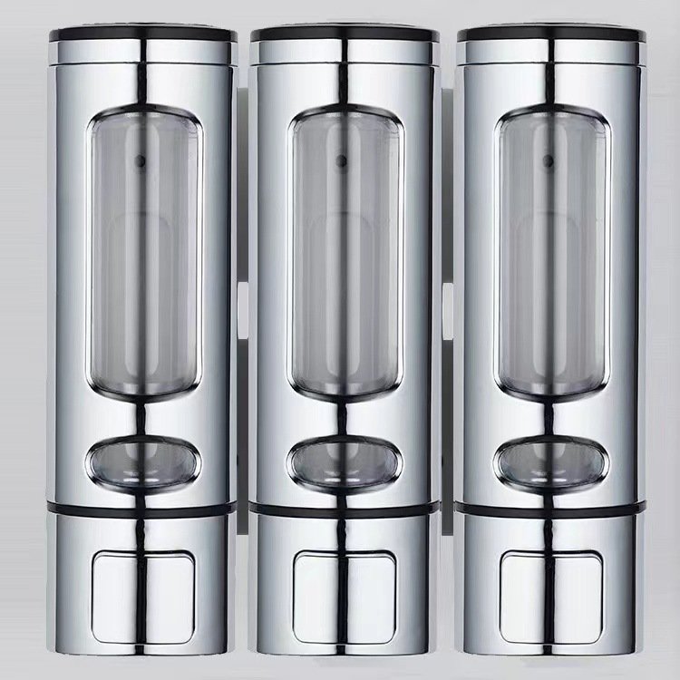 Wall-mounted soap dispenser home hotel soap box punch-free manual press shower gel box bathroom accessories
