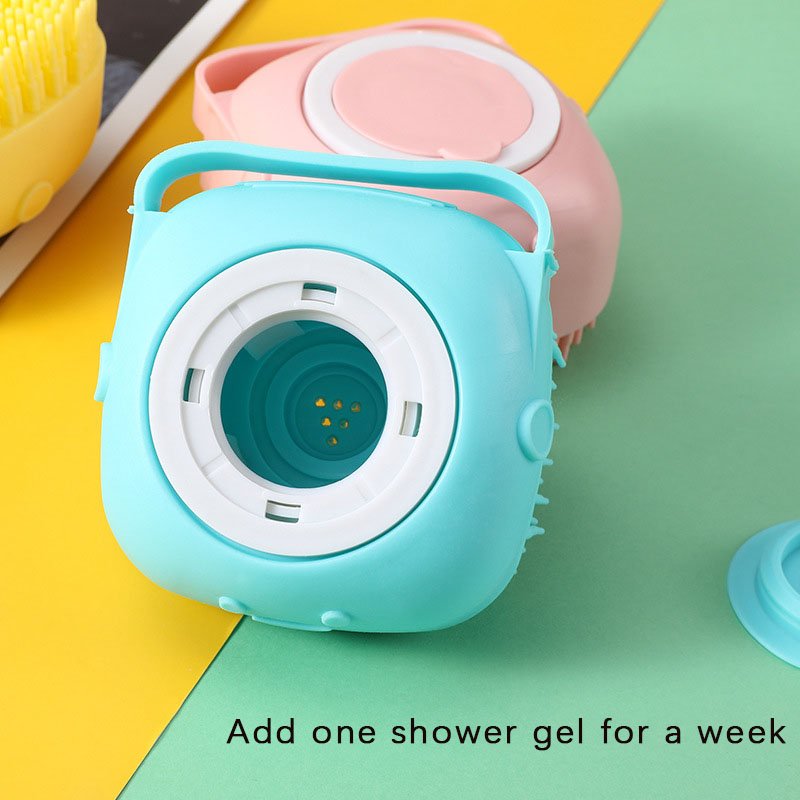 Silicone Body Bath Scrubber Brush can be Added Shower Gel Massager Cleaner for Shower with Suction Cup