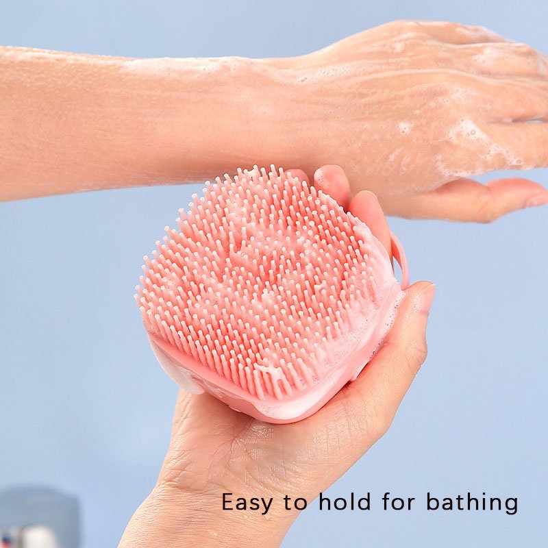 Silicone Body Bath Scrubber Brush can be Added Shower Gel Massager Cleaner for Shower with Suction Cup