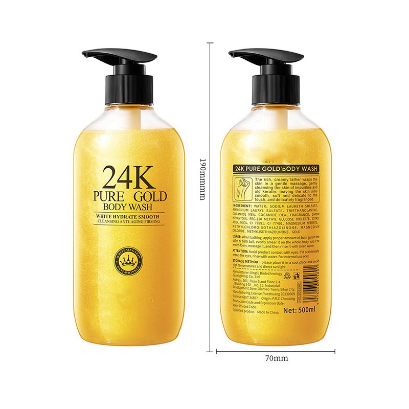 Whiting Custom Exfoliant All Natural Organic High End Moisturizer Foaming 24k Gold Body Wash Shower Gel