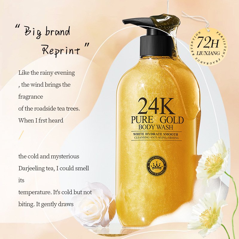 Whiting Custom Exfoliant All Natural Organic High End Moisturizer Foaming 24k Gold Body Wash Shower Gel