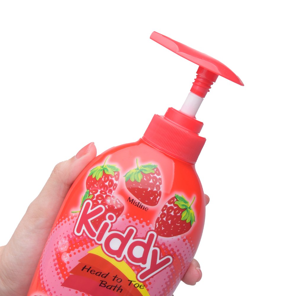 MISTINE KIDDY HEAD TO TOE BATH - STRAWBERRY Kid Bath Head To Toe Bath Baby Products Baby Strawberry Scent Thai Product