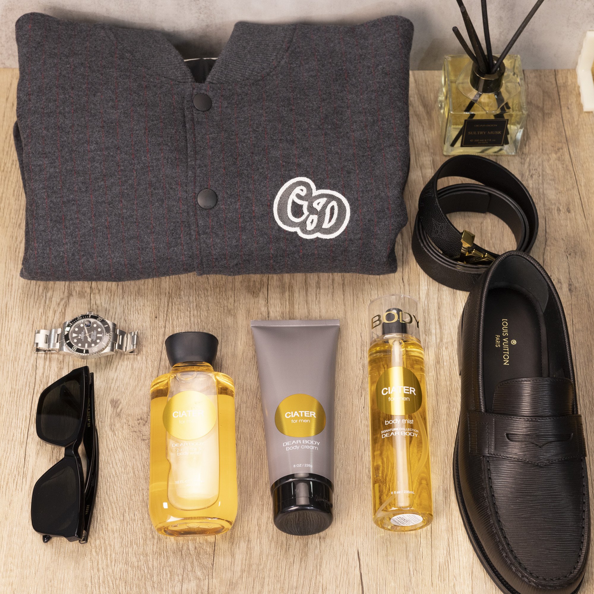 New arrival Christmas 3 in 1 shower gel for man OEM bath gift set with factory price perfumes