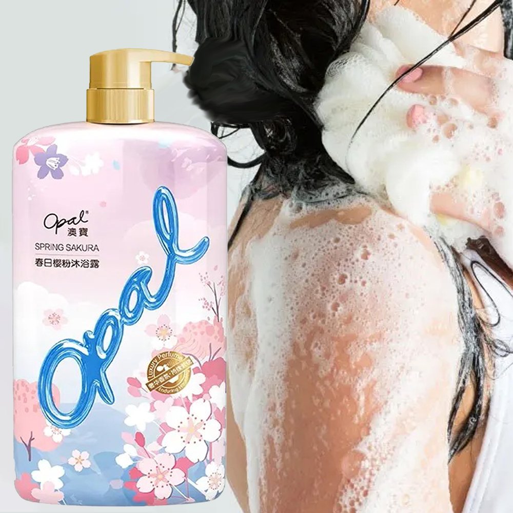 Opal OEM/ODM Natural Organic Fragrance Free Japan Cherry Blossom Sakura Skin Whitening Body Care Wash Bath Shower Gel