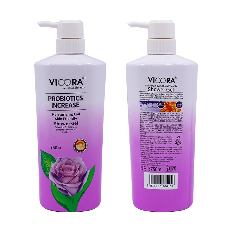 High Quality Private Label Moisturizing Shower Gel Hydrating Refreshing Skin Care with Whitening & Exfoliating Bubble Scrub