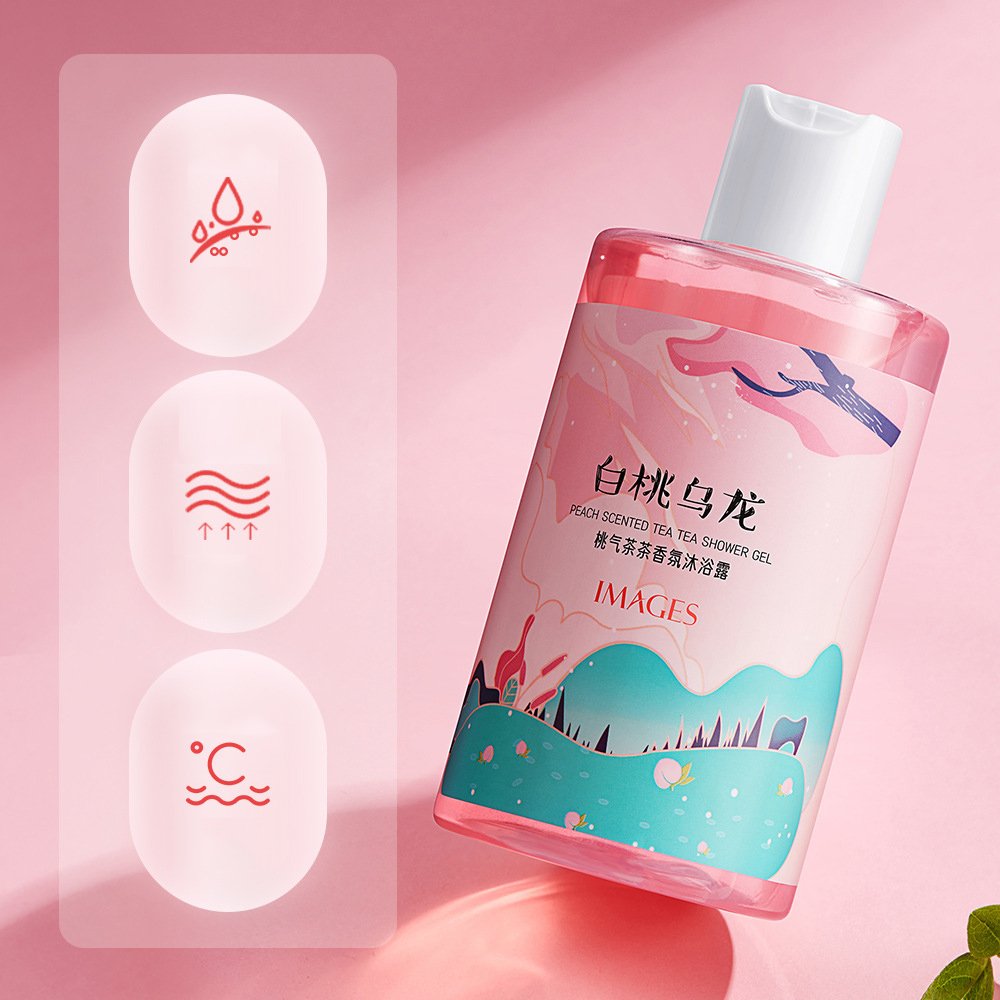 Natural Daily Moisturizing Peach Oolong Flavor Body Lotion Emulsion Body Wash Clean Skin Care Silky Lightening Shower Gels
