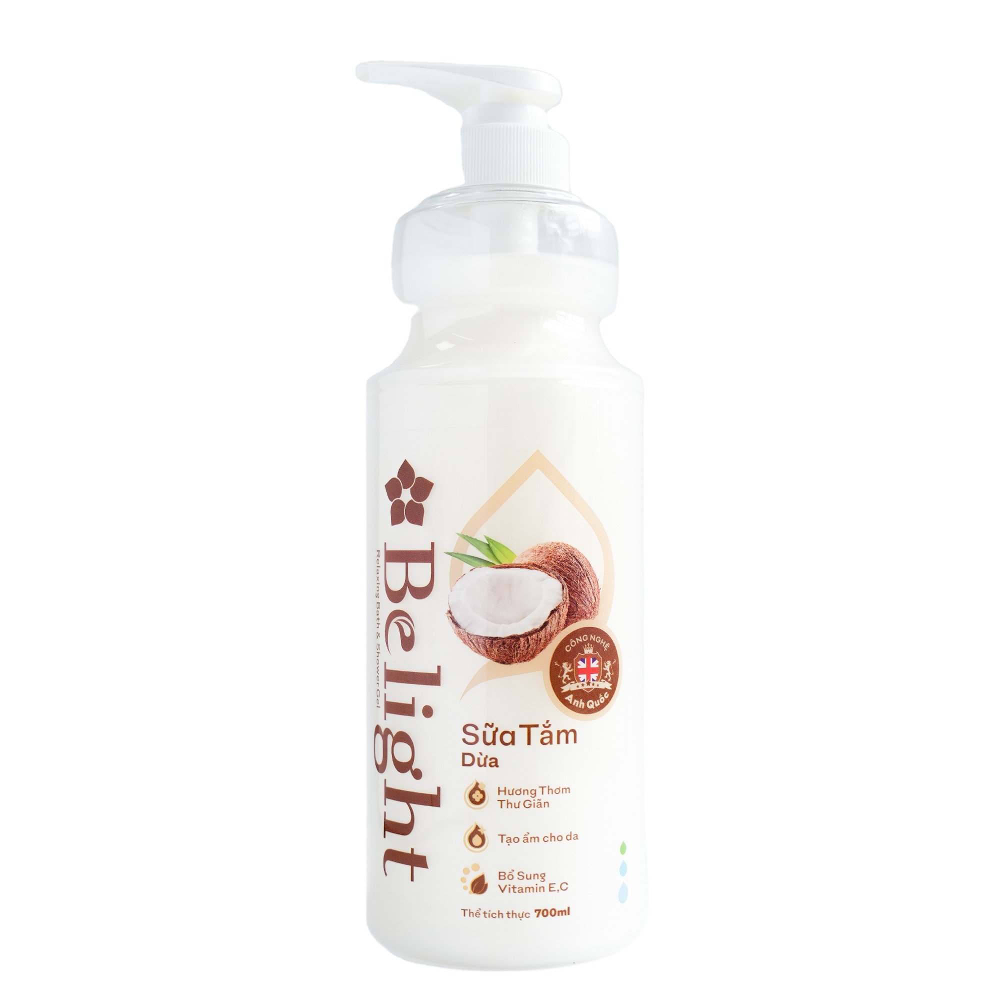 Belight Whitening Body Wash with Fragrant Coconut Essential Oil Moisturizing Shower Gel for Sensitive Skin Rose Scent Best Price