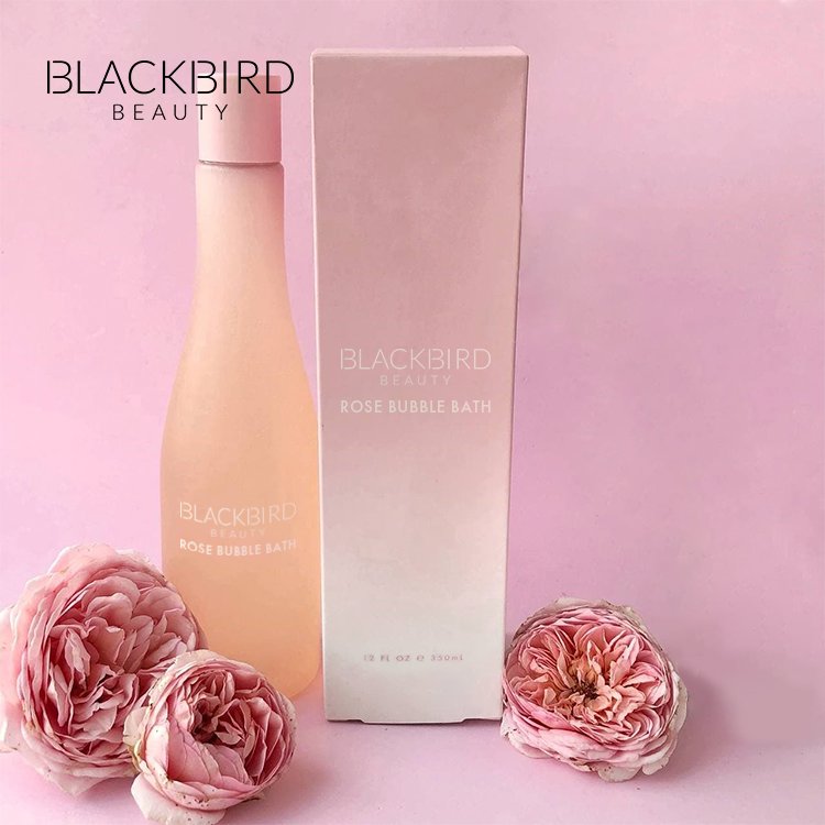 Private Label Exfoliating Rose Body Wash Vegan Bubble Bath Liquid Scrub Whitening Shower Gel For Body