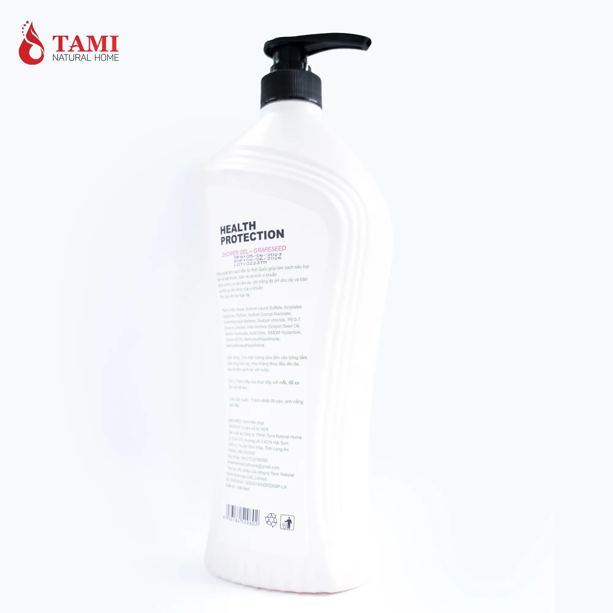 Wholesale Price Vietnamese Brand Daily Usage Shower Gel Moisturizing Grape Seed Oil Perfumed Body Wash in Liquid Form Bubbles